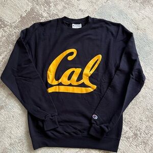 Champion Black and Gold Crewneck Sweater